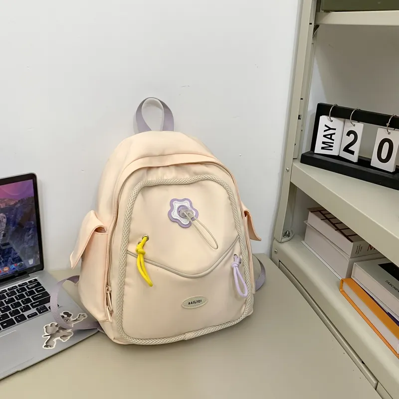 SUN EARTH &U Nylon Backpack Unisex Multicolor-1