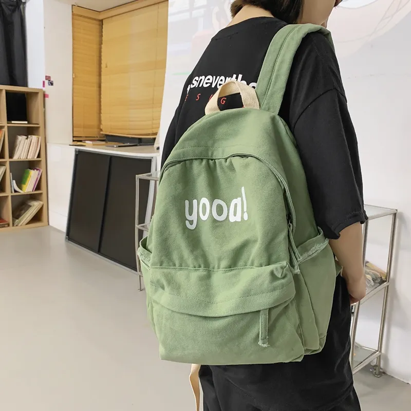SUN ERATH&U Washable Canvas Backpack Regular Unisex Multicolor-5