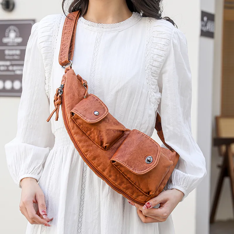 SUN ERATH&U PU Sling Bag Unisex Multicolor-2
