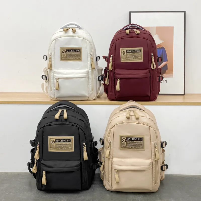 SUN EARTH &U Nylon Fabric Backpack Regular Unisex Multicolor-4