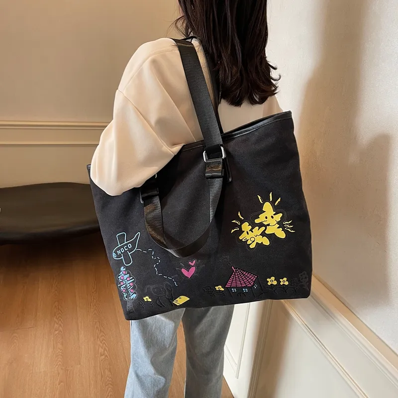 SUN ERATH&U Canvas Shoulder Bag Regular Women's Multicolor-10