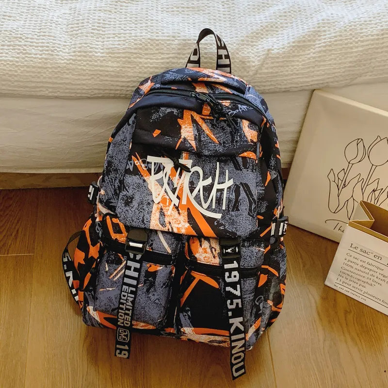 SUN EARTH &U Fabric Backpack Regular Unisex Multicolor-1