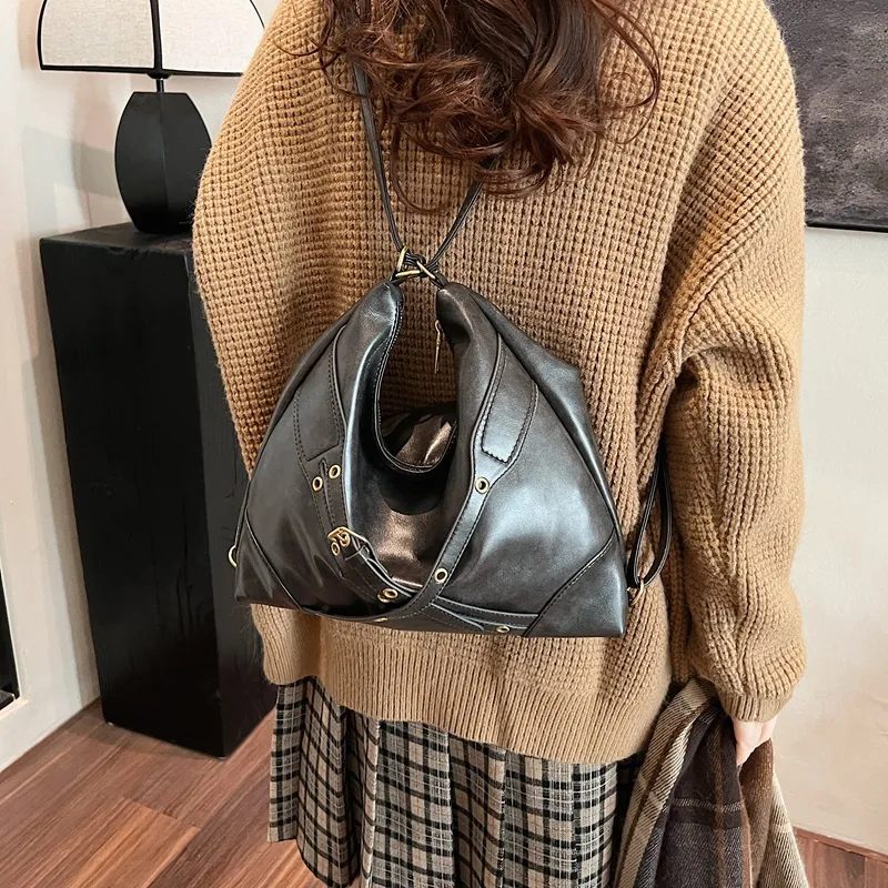 SUN ERATH&U PU Crossbody Bag Regular Women's Black/Coffee/Brown-1
