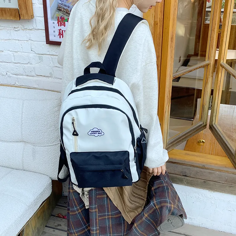 SUN ERATH&U Nylon Fabric Backpack Regular Unisex Multicolor-5