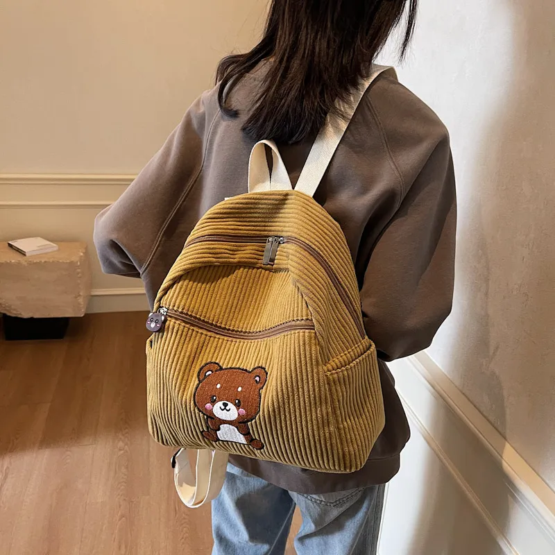 SUN ERATH&U Corduroy Backpack Regular Women's Multicolor-5