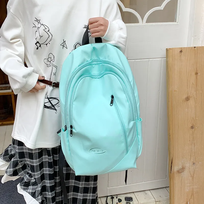 SUN ERATH&U Nylon Fabric Backpack Unisex Multicolor-2