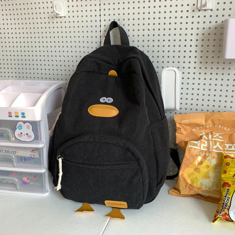 SUN EARTH &U Corduroy Backpack Unisex Multicolor-14