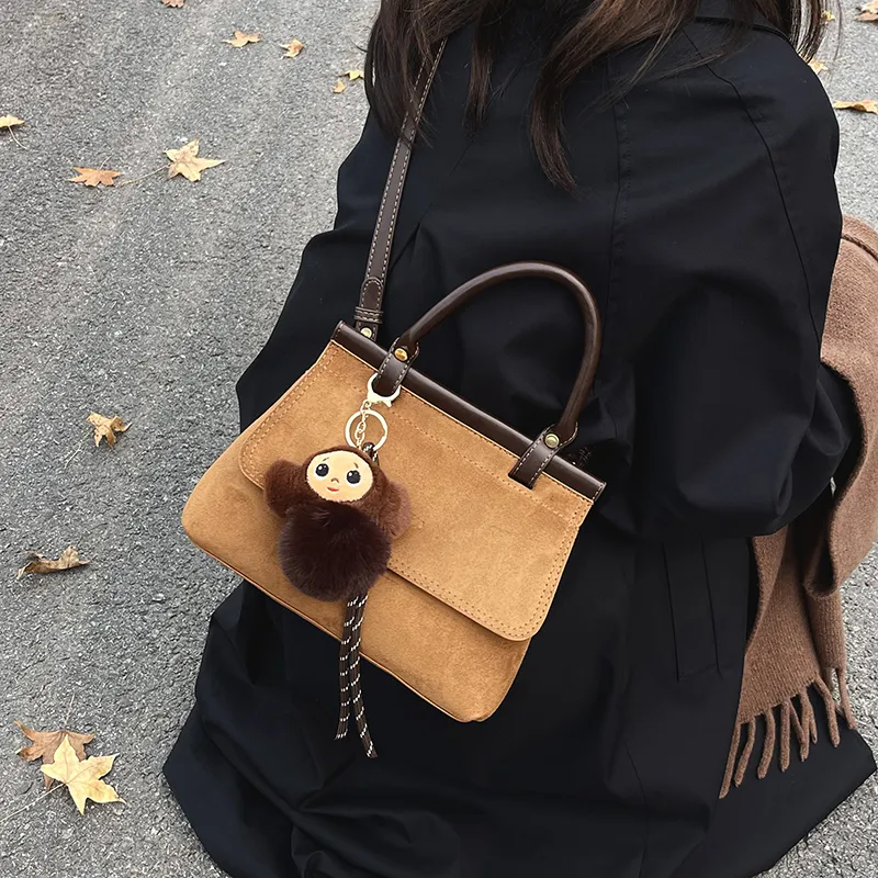 SUN ERATH&U Suede Shoulder Bags Handbags Regular Women's Multicolor-2