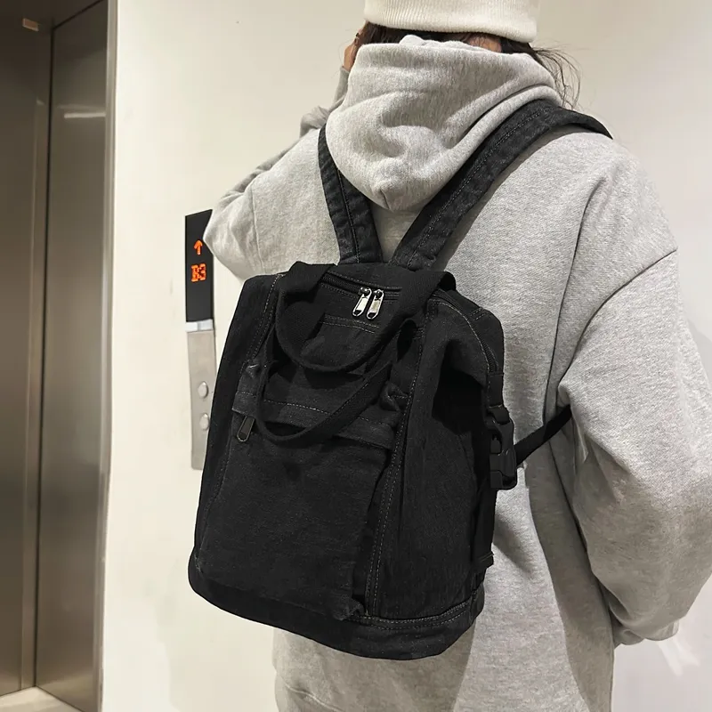 SUN ERATH&U Denim Backpack Unisex Multicolor-6