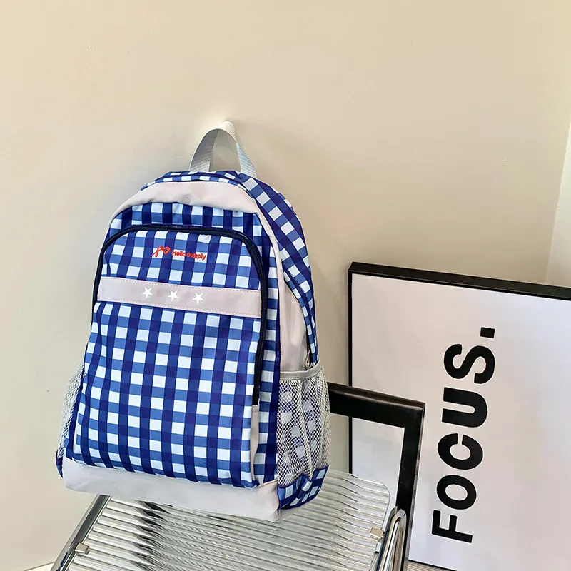 SUN ERATH&U Nylon Backpack Regular Unisex Blue/Pink-9