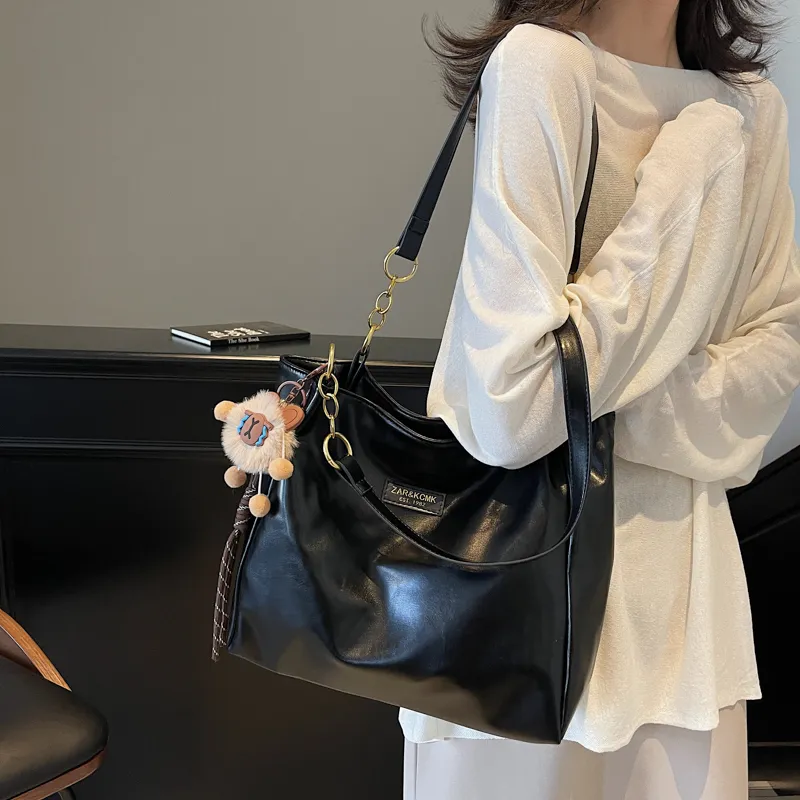 SUN ERATH&U PU Shoulder Bag Regular Women's Brown/Black/Coffee-5