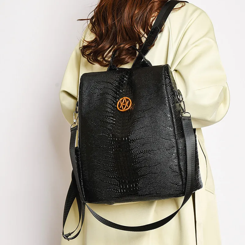 SUN ERATH&U PU Backpack Regular Women's Black-1