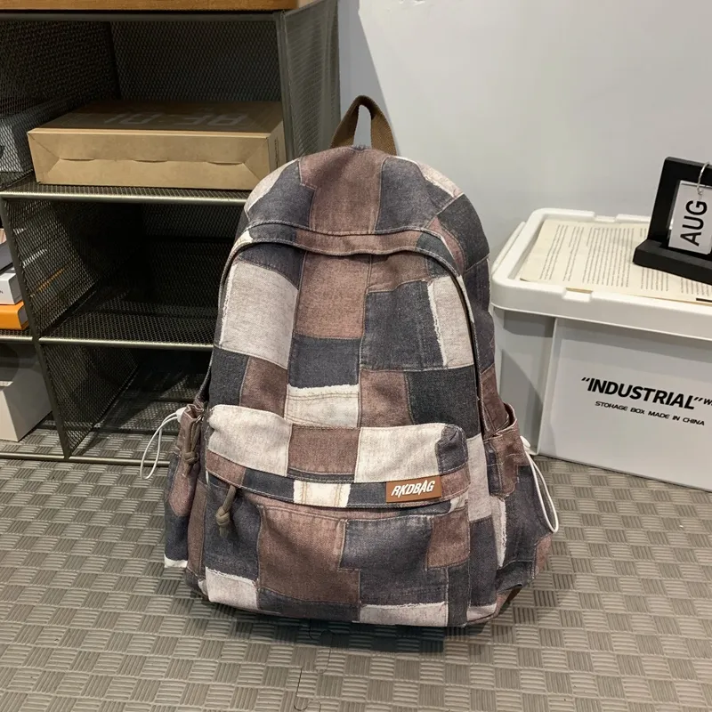 SUN ERATH&U Canvas Canvas Bag Backpack Regular Unisex Multicolor-5