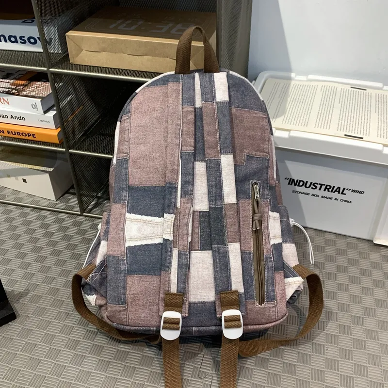 SUN ERATH&U Canvas Canvas Bag Backpack Regular Unisex Multicolor-6