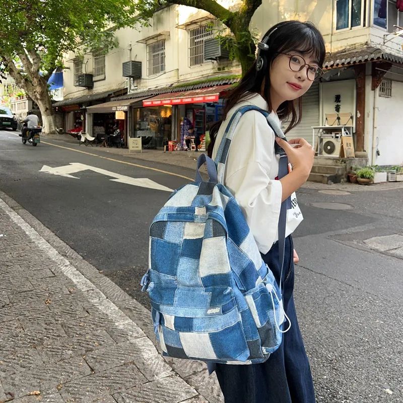 SUN ERATH&U Canvas Canvas Bag Backpack Regular Unisex Multicolor-10