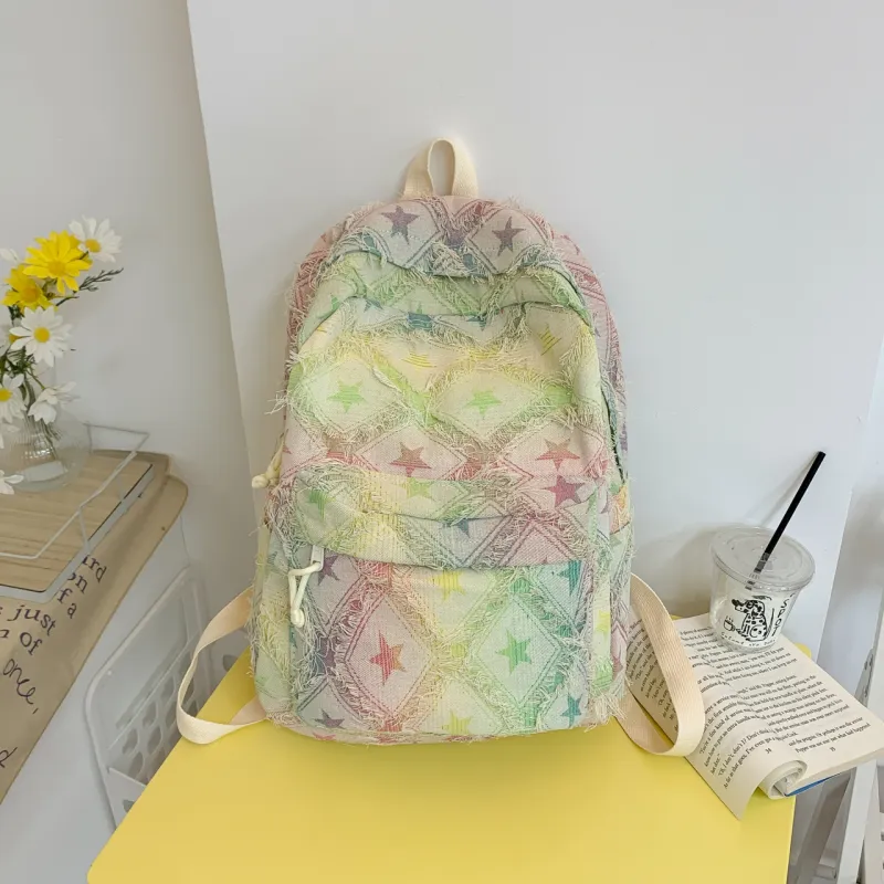 SUN EARTH &U Composite Cloth Backpack Women's Multicolor-1