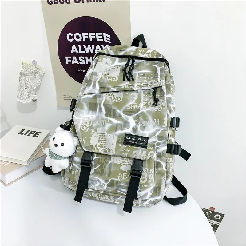 SUN EARTH &U Composite Cloth Backpack Unisex Multicolor-5