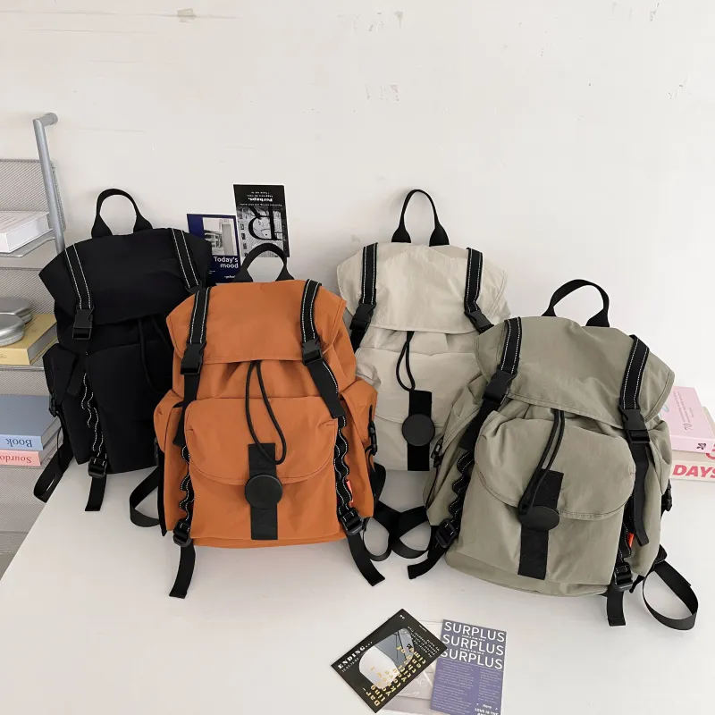 SUN EARTH &U Nylon Backpack Regular Unisex Multicolor-4