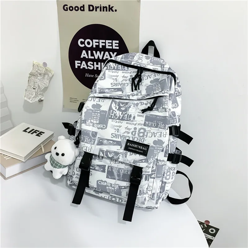 SUN EARTH &U Composite Cloth Backpack Unisex Multicolor-2