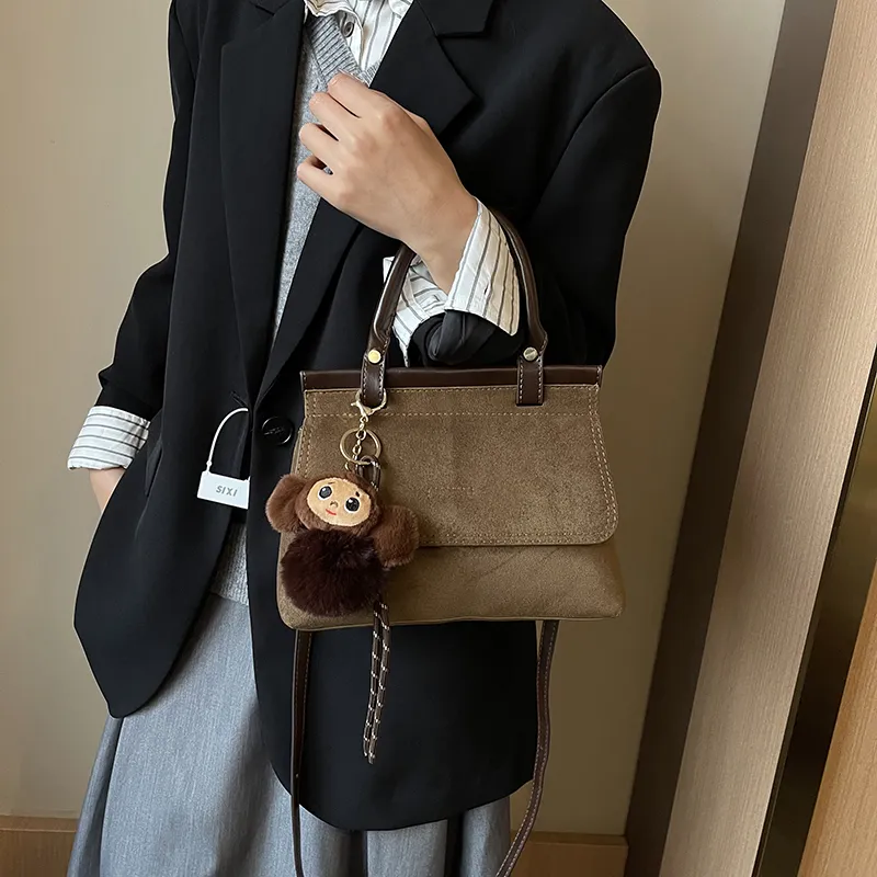 SUN ERATH&U Suede Shoulder Bags Handbags Regular Women's Multicolor-6