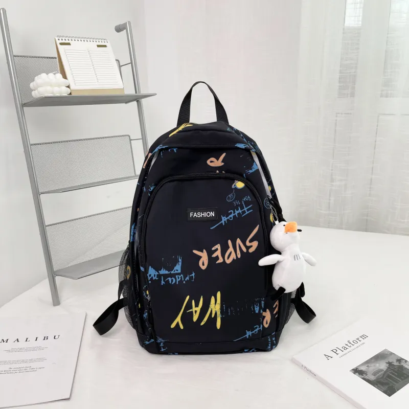 SUN EARTH &U High quality Fabric Backpack Unisex Multicolor-2