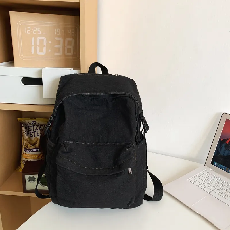 SUN EARTH &U Denim Backpack Regular Unisex Multicolor-2