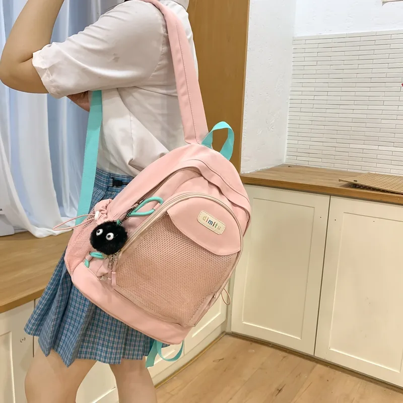 SUN ERATH&U Nylon And PVC Backpack Women's Multicolor-9