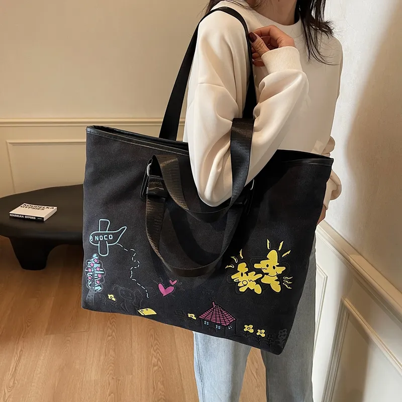 SUN ERATH&U Canvas Shoulder Bag Regular Women's Multicolor-9