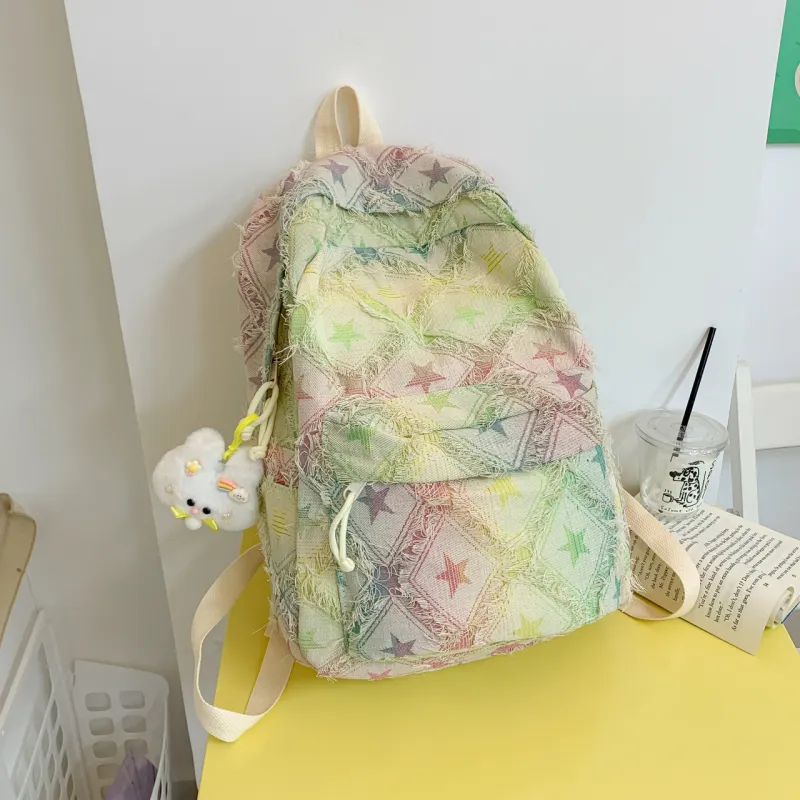 SUN EARTH &U Composite Cloth Backpack Women's Multicolor-2