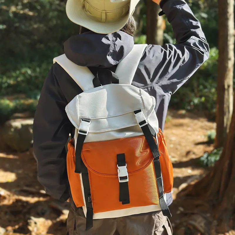SUN ERATH&U Nylon Backpack Regular Unisex Orange/Blue/Green/Gray-1