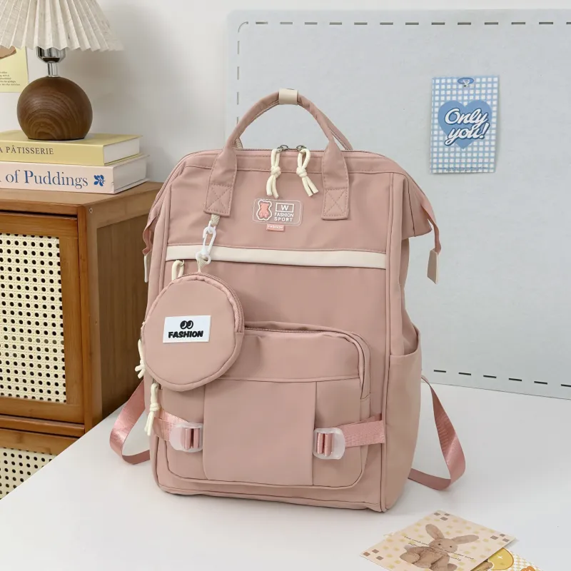 SUN EARTH &U Nylon Backpack Regular Unisex Multicolor-1