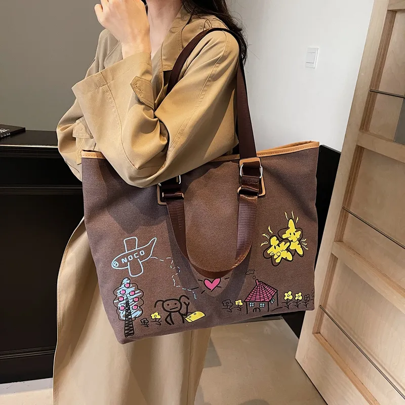 SUN ERATH&U Canvas Shoulder Bag Regular Women's Multicolor-14