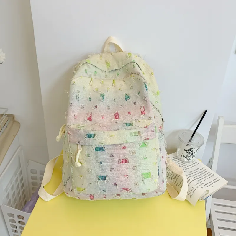 SUN EARTH &U Composite Cloth Backpack Women's Multicolor-8