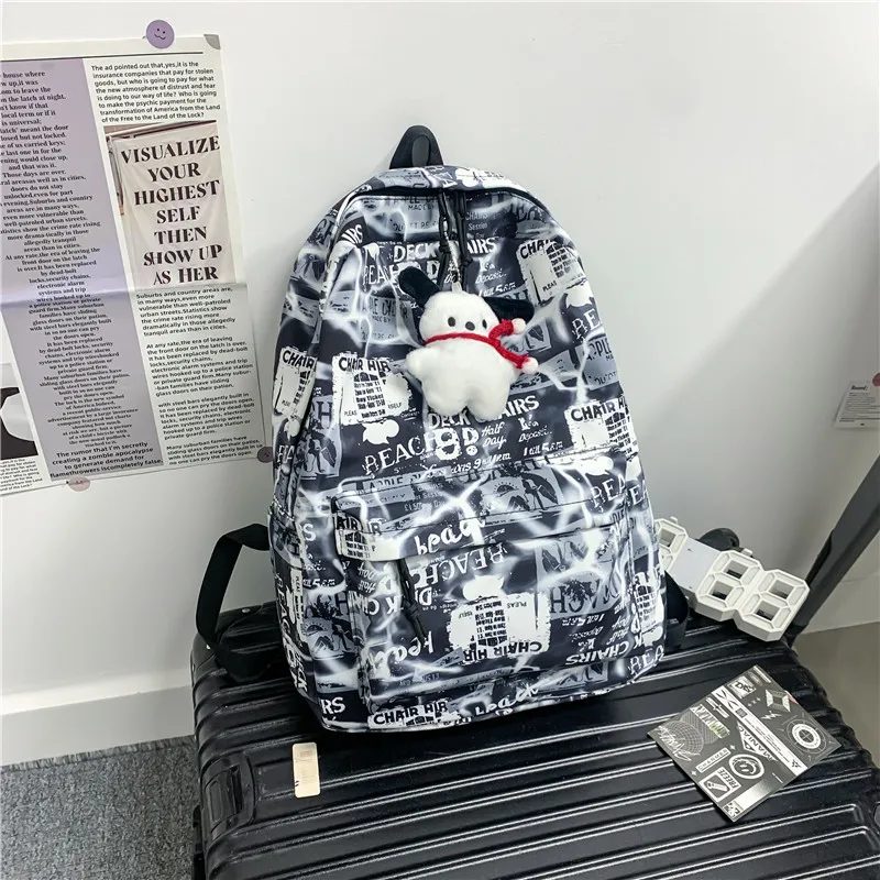 SUN EARTH &U Composite Cloth Backpack Unisex Multicolor-11