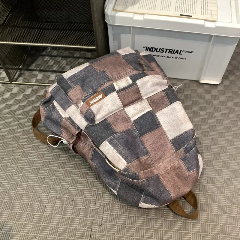 SUN ERATH&U Canvas Canvas Bag Backpack Regular Unisex Multicolor-8