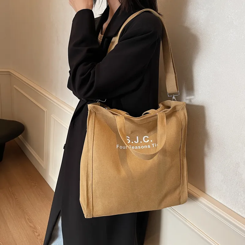 SUN ERATH&U Fabric Handbag Shoulder Bag Women's Black Blue Khaki-12