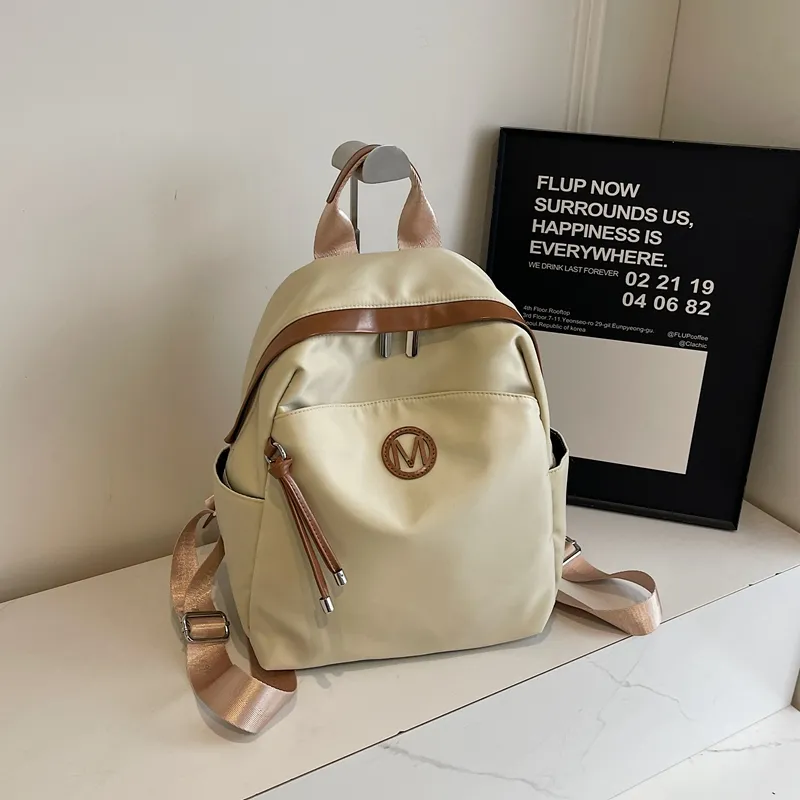 SUN ERATH&U Nylon Backpack Regular Unisex Black/Ecru/Khaki-6
