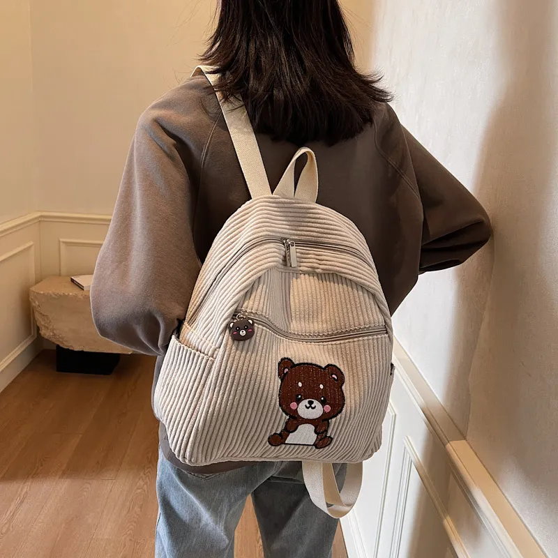 SUN ERATH&U Corduroy Backpack Regular Women's Multicolor-1