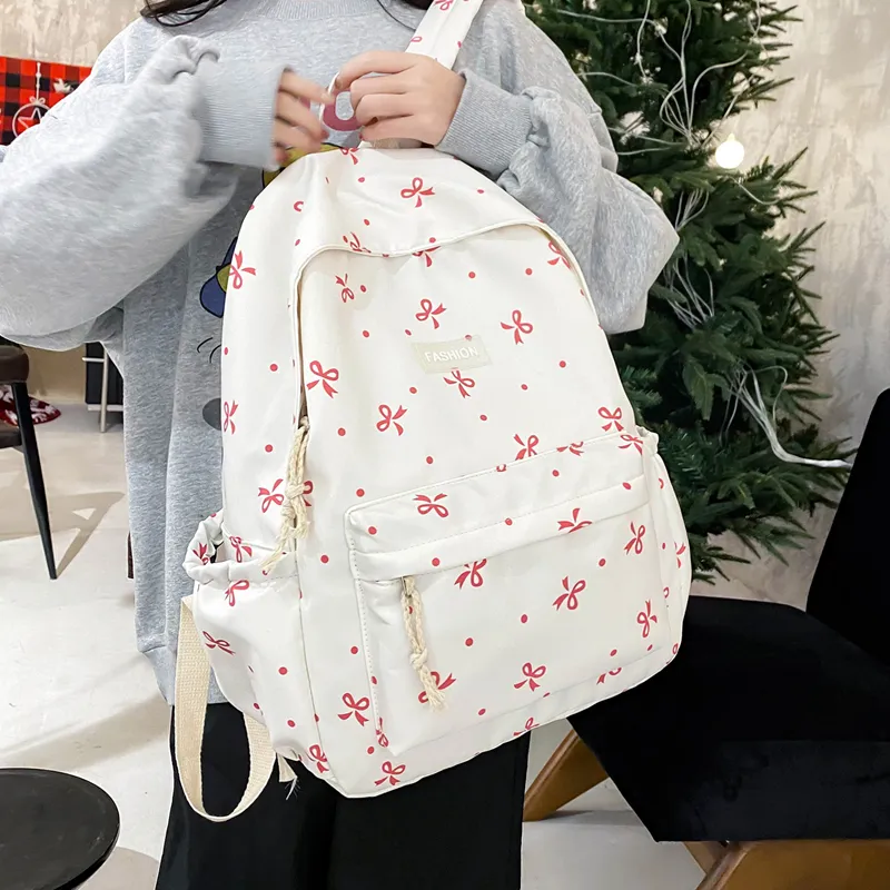SUN ERATH&U Nylon Backpack Regular Women's Black/Purple/White Red Floral/White Blue Floral/Oceanic Black Floral-22