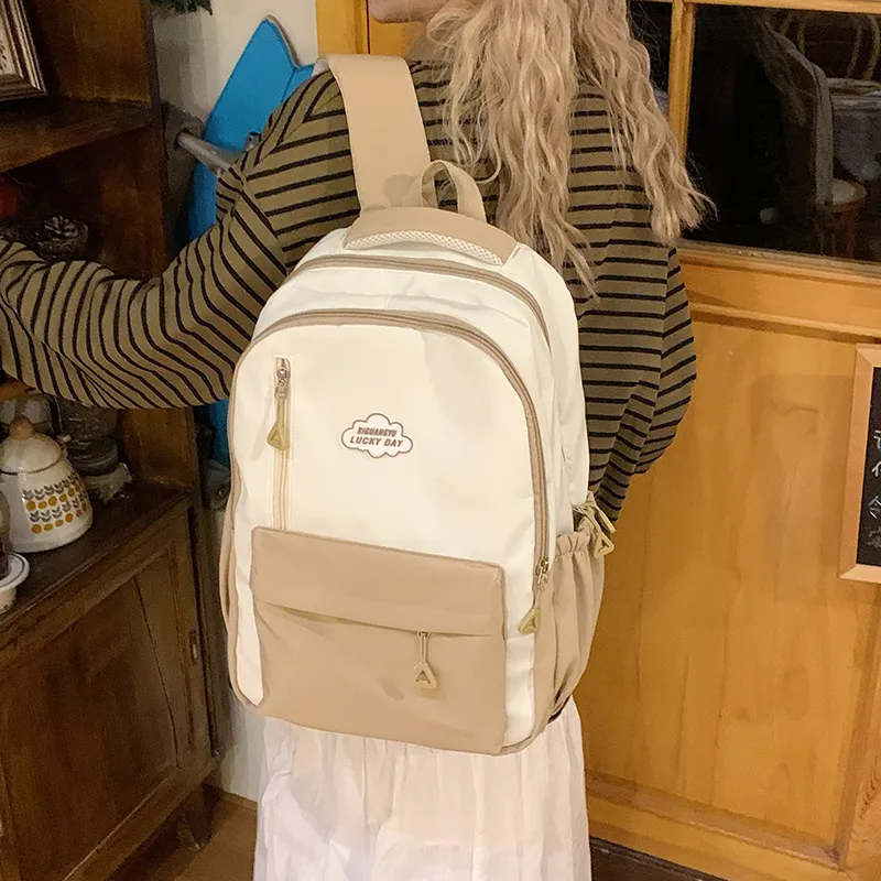 SUN ERATH&U Nylon Fabric Backpack Regular Unisex Multicolor-7