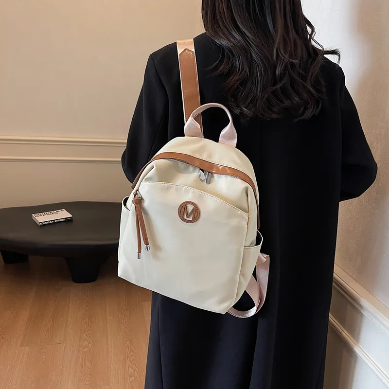 SUN ERATH&U Nylon Backpack Regular Unisex Black/Ecru/Khaki-8