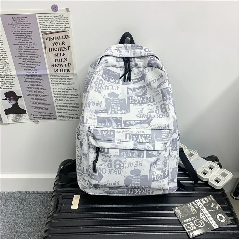 SUN EARTH &U Composite Cloth Backpack Unisex Multicolor-1