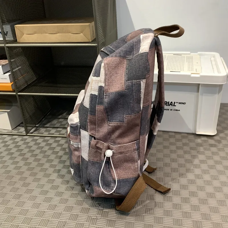 SUN ERATH&U Canvas Canvas Bag Backpack Regular Unisex Multicolor-7