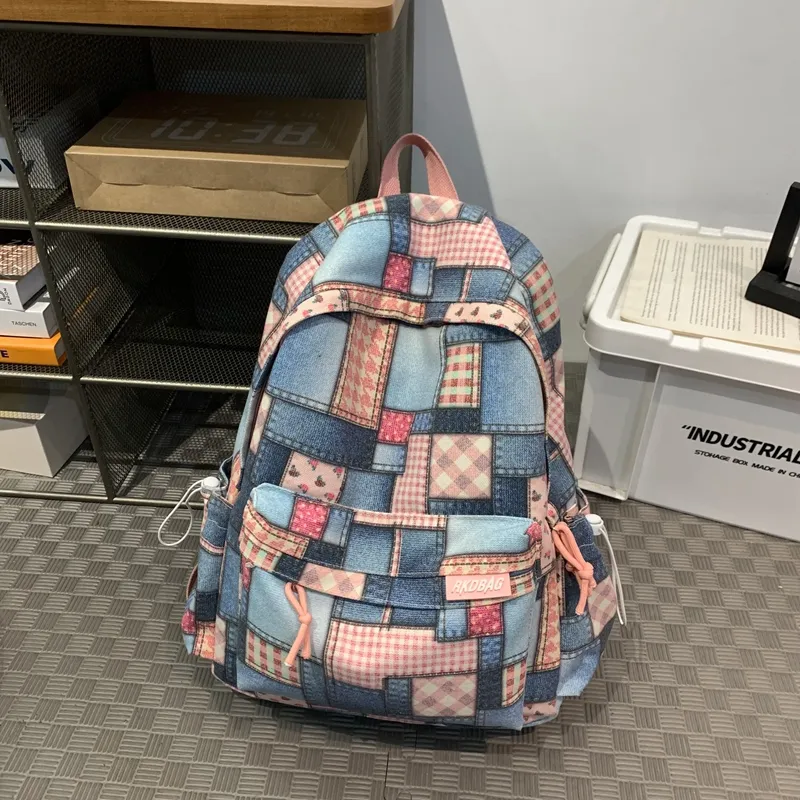 SUN ERATH&U Canvas Canvas Bag Backpack Regular Unisex Multicolor-2