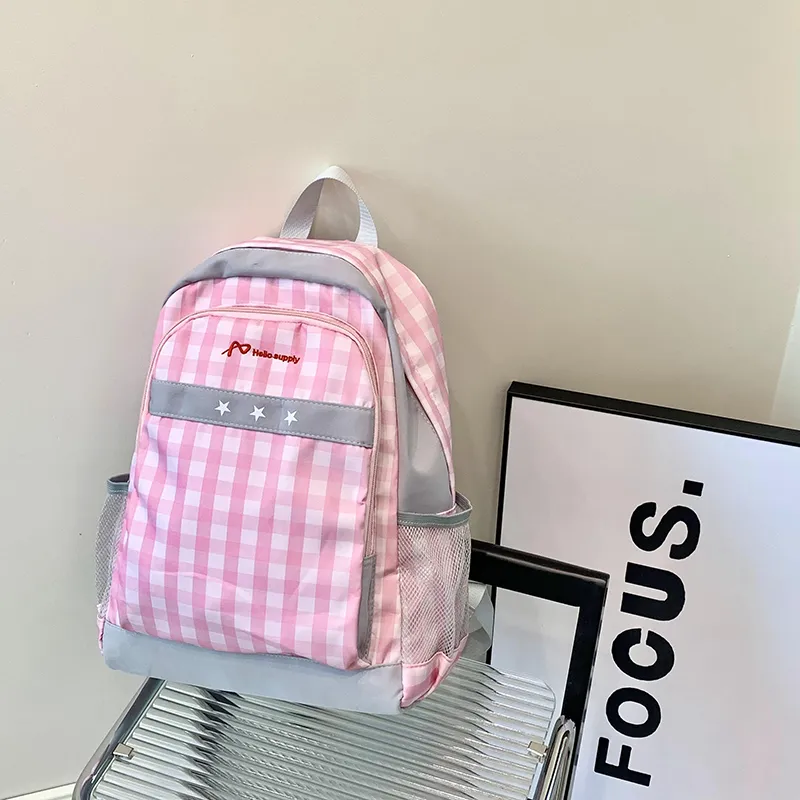 SUN ERATH&U Nylon Backpack Regular Unisex Blue/Pink-4