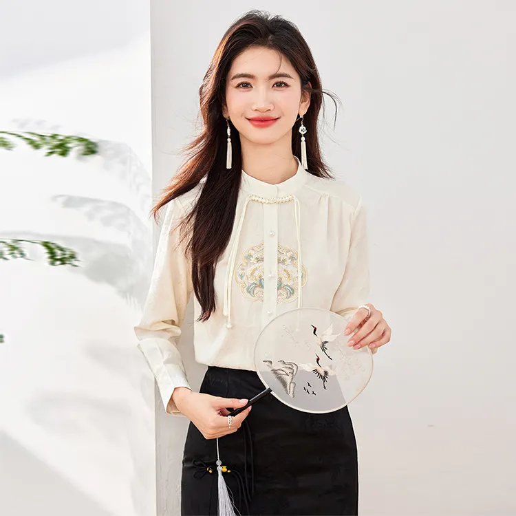 La Chapelle Shirts Women's Ecru-4