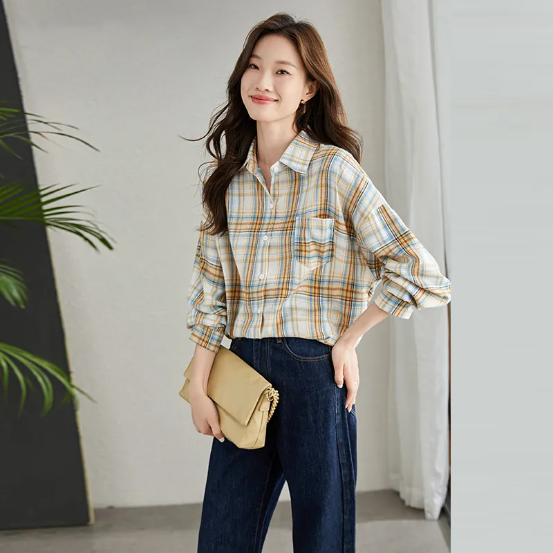 La Chapelle Shirts Women's Plaid-3