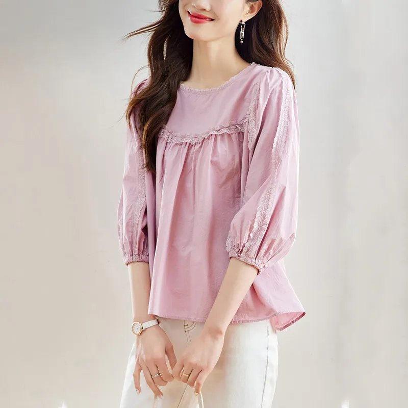 La Chapelle Shirts Women's Pink-4