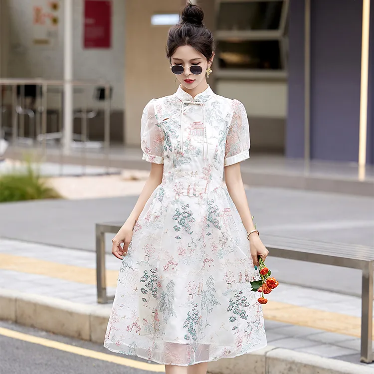 La Chapelle Short Sleeved Dress Women's-6