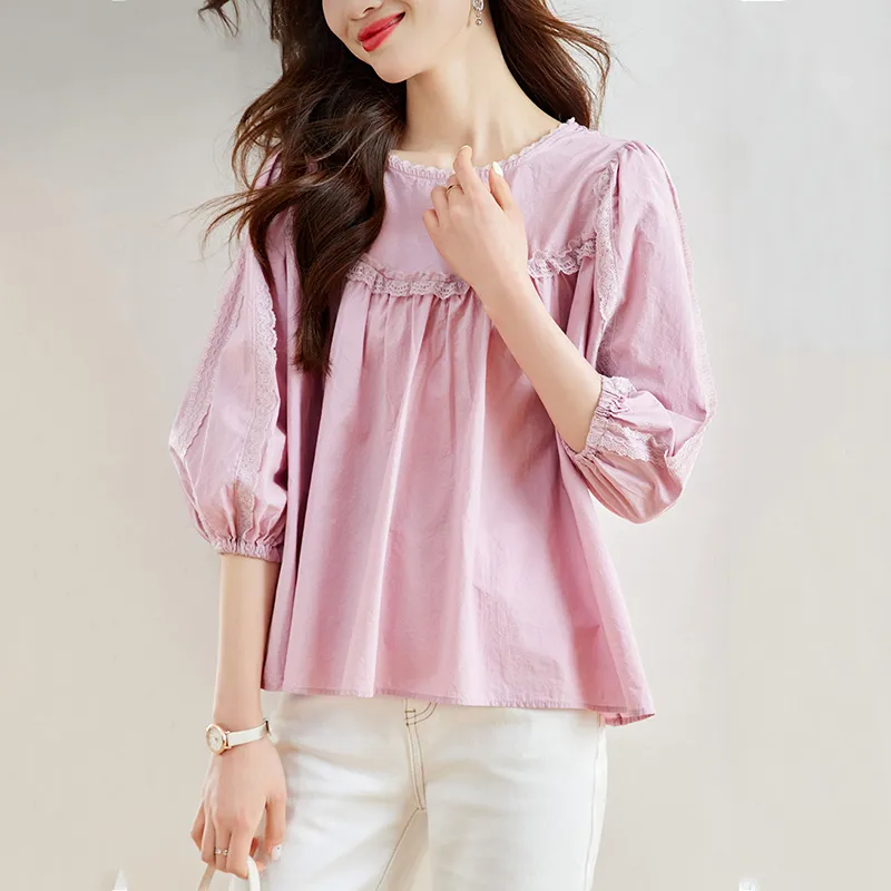 La Chapelle Shirts Women's Pink-3